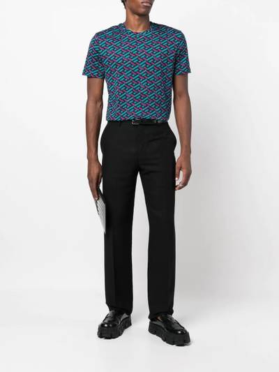 VERSACE all-over logo-print T-shirt outlook