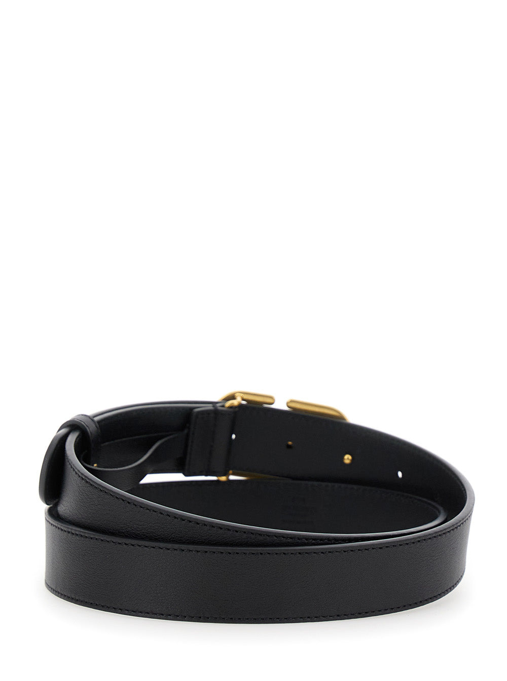 Valentino Garavani Men Black Belt With Adjustable Vlogo Buckle In Leather Man - 3