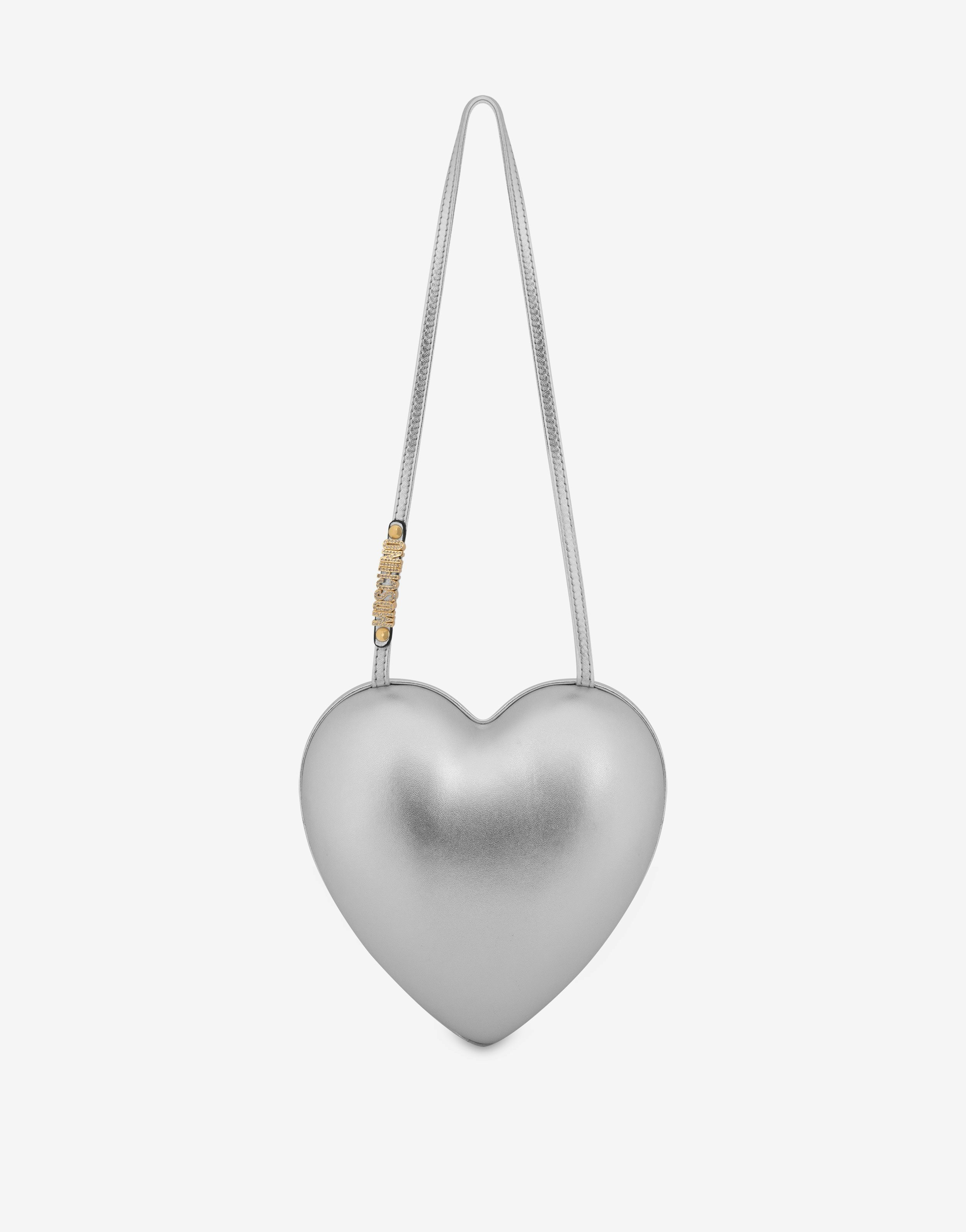 MOSCHINO LAMINATED HEARTBEAT BAG - 1