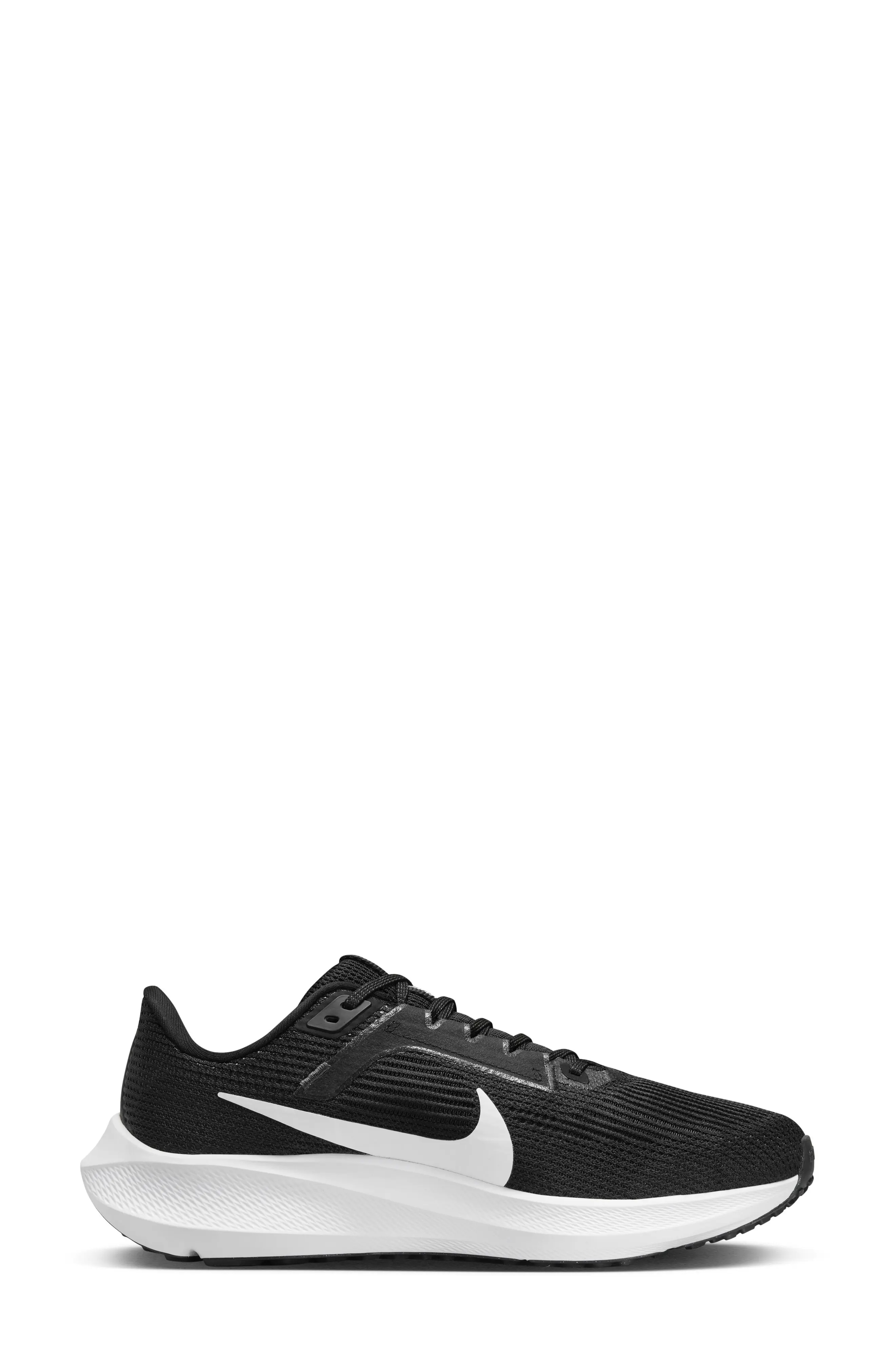 Air Zoom Pegasus 40 Running Shoe in Black/Iron Grey/White - 6