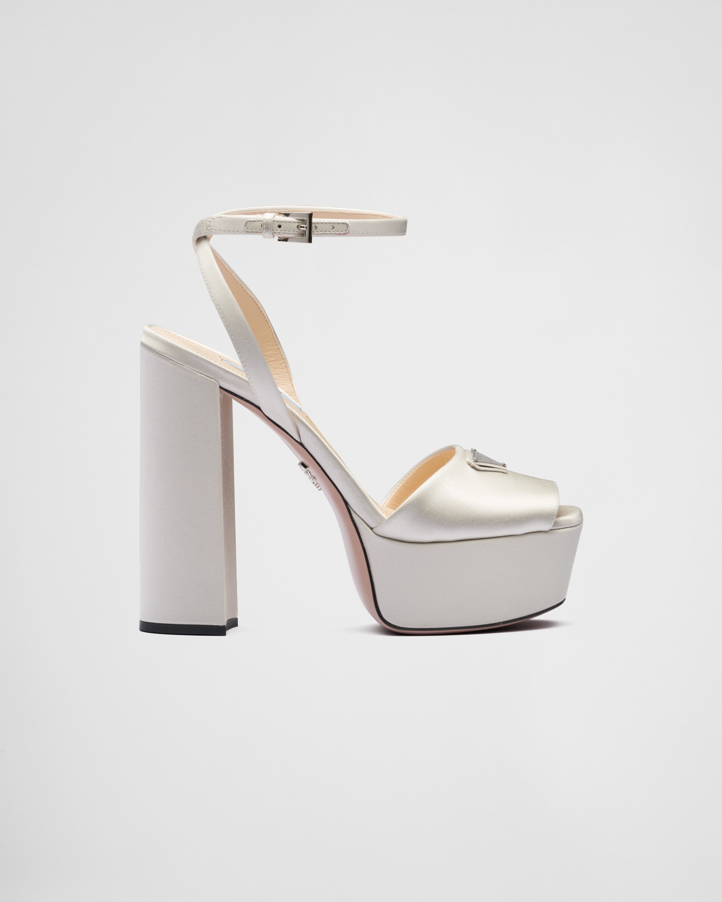 High-heeled satin sandals - 2
