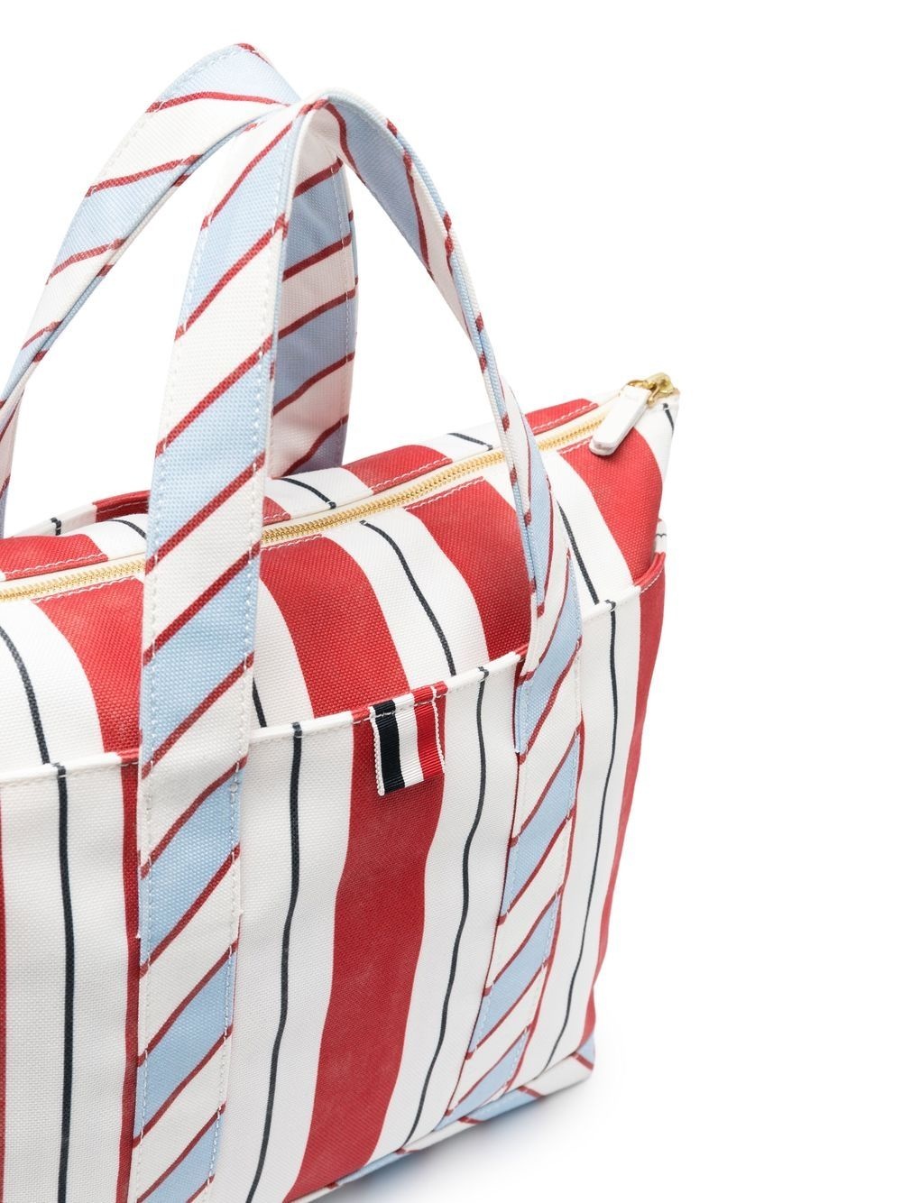 signature stripe-pattern tote bag - 4