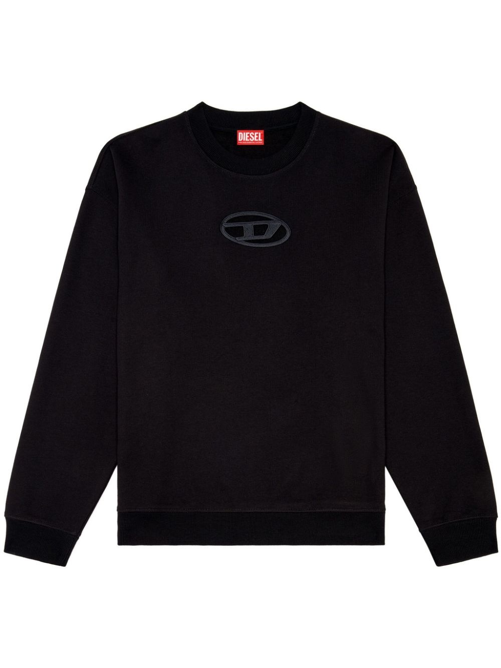 logo cut-out sweatshirt - 1