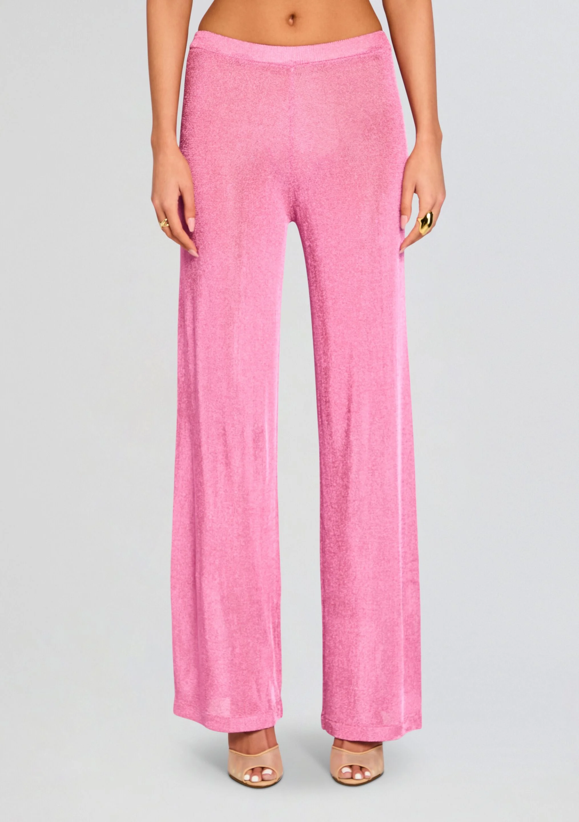 SHELDON METALLIC KNIT PANT - 1