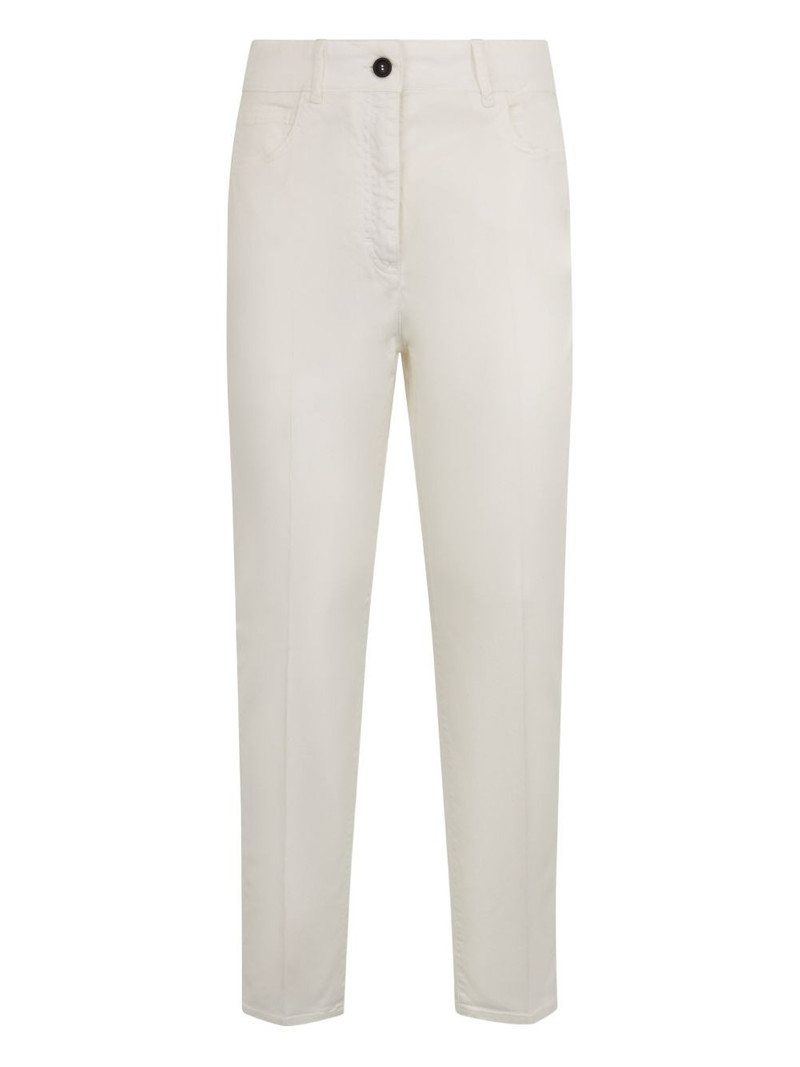 buttoned straight trousers 1