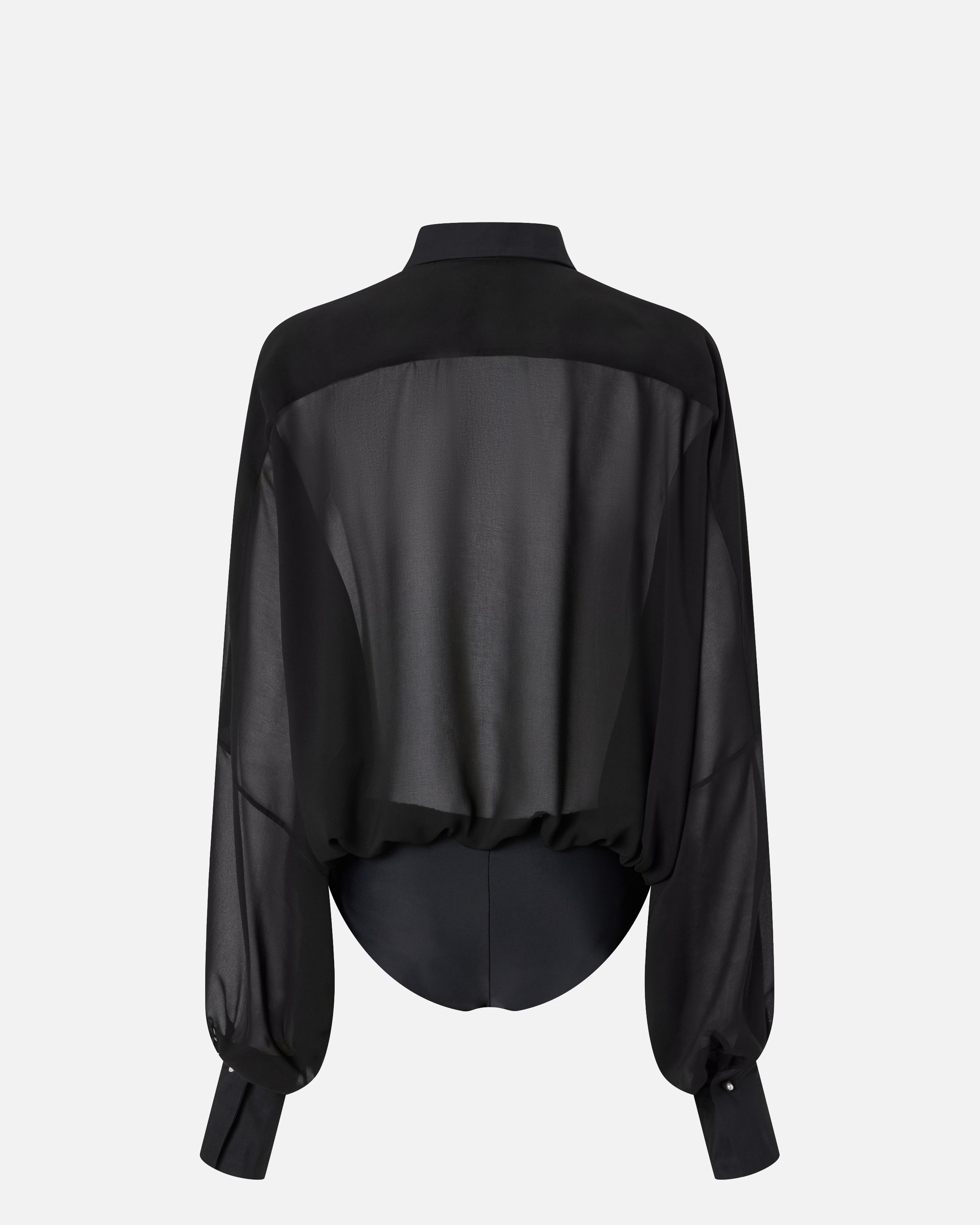 CHIFFON BLOUSE BODYSUIT - 6