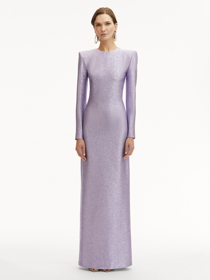 Oscar de la Renta LAMÉ COLUMN GOWN outlook