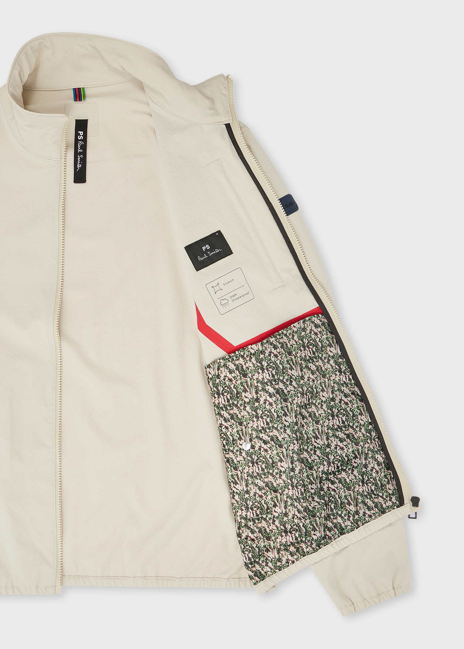 Cream Textured Cropped Track Jacket - 4