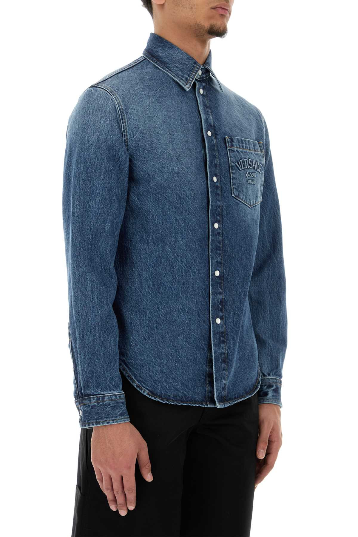Versace Men Denim Shirt - 3