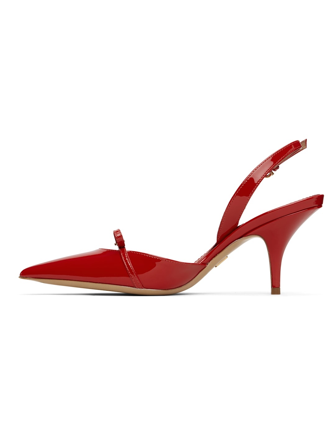 Red Gylla Mini Bow Pump Heels - 3