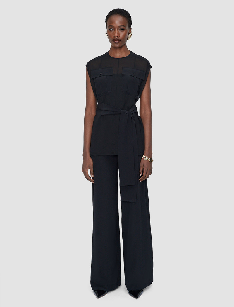 JOSEPH Kniza Crepe de Soie Silk Blouse outlook