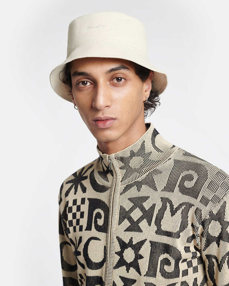 Nanushka Signature Calligraphy Bucket Hat outlook
