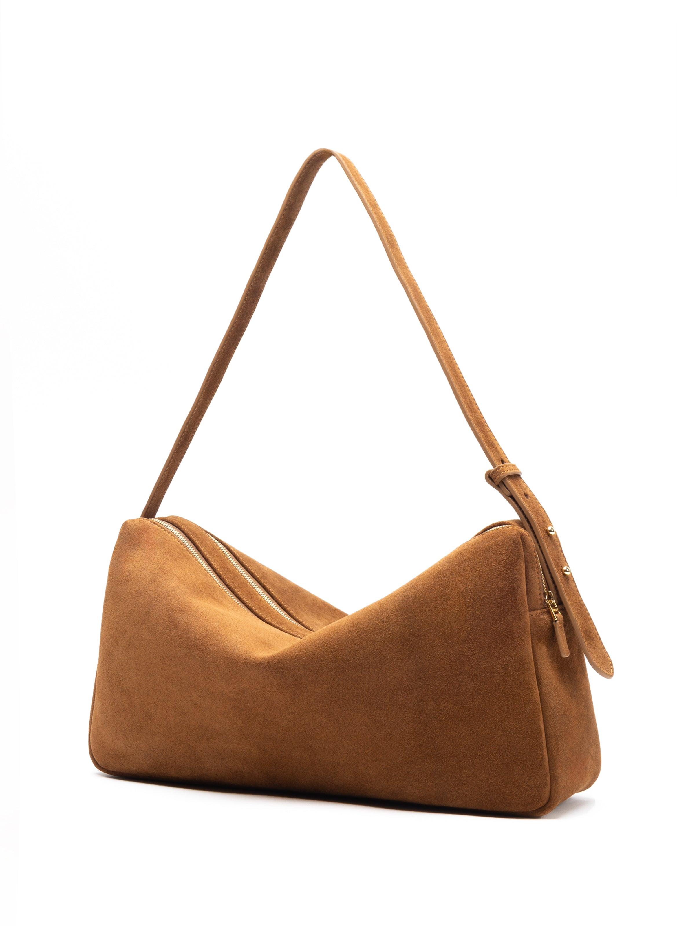 Trousse Large Suede Cognac - 2