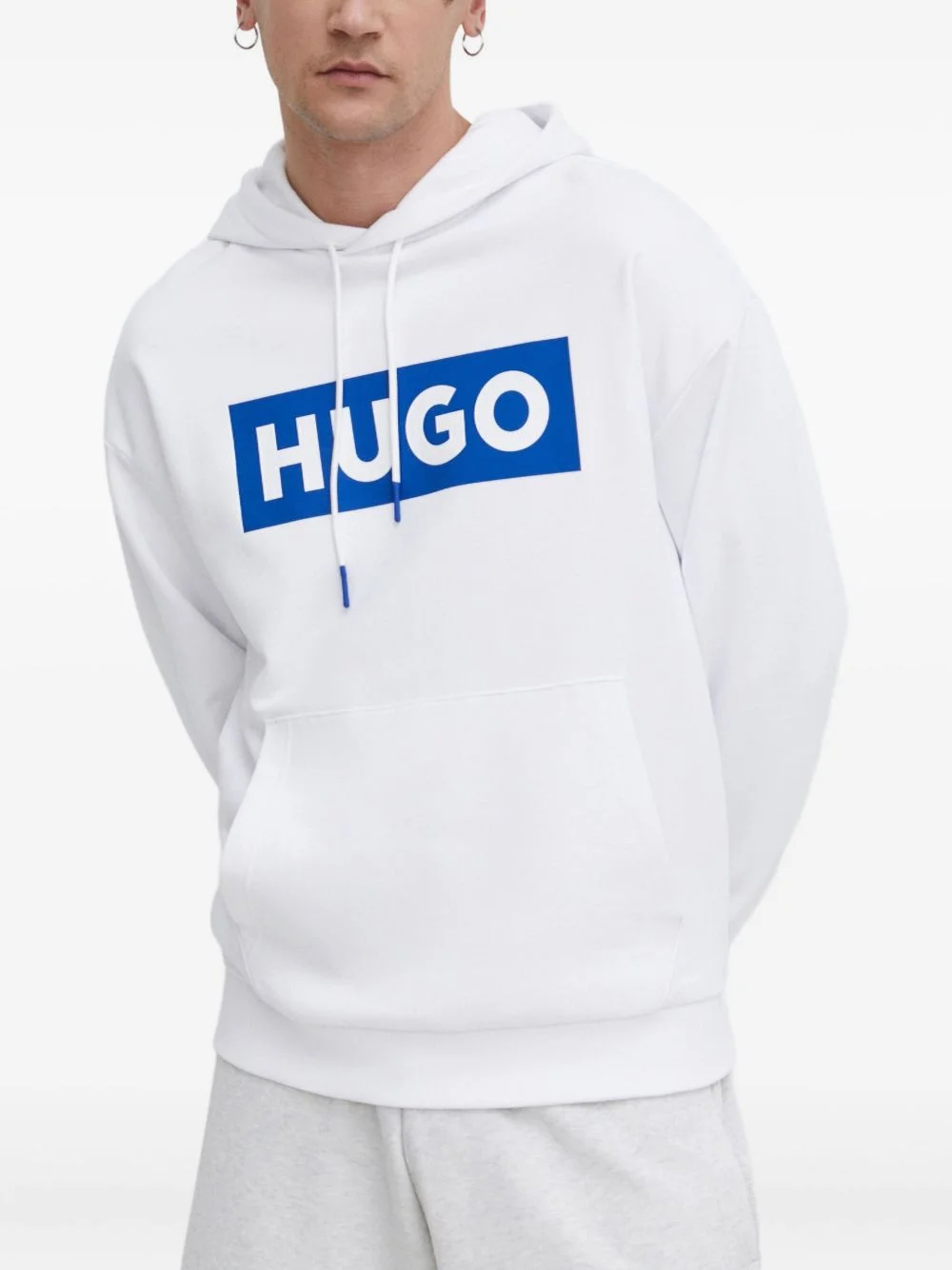 logo-print hoodie - 1