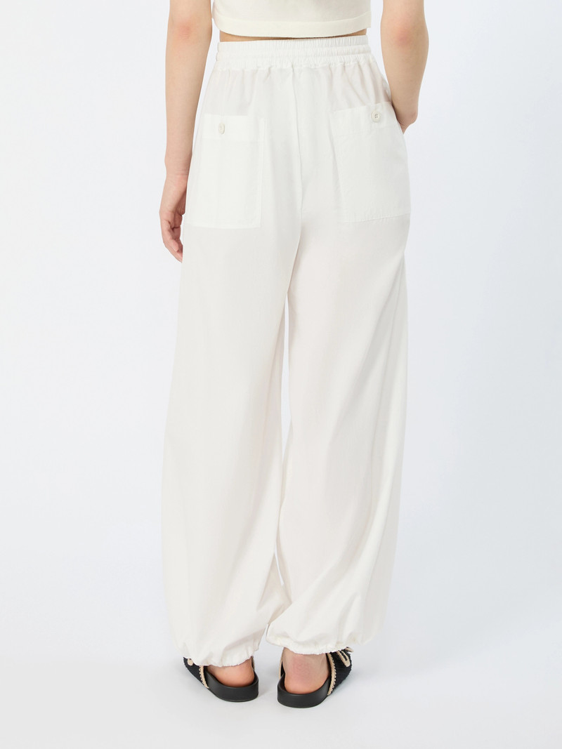 WKIBELLICO Cotton baggy trousers - IVORY 4