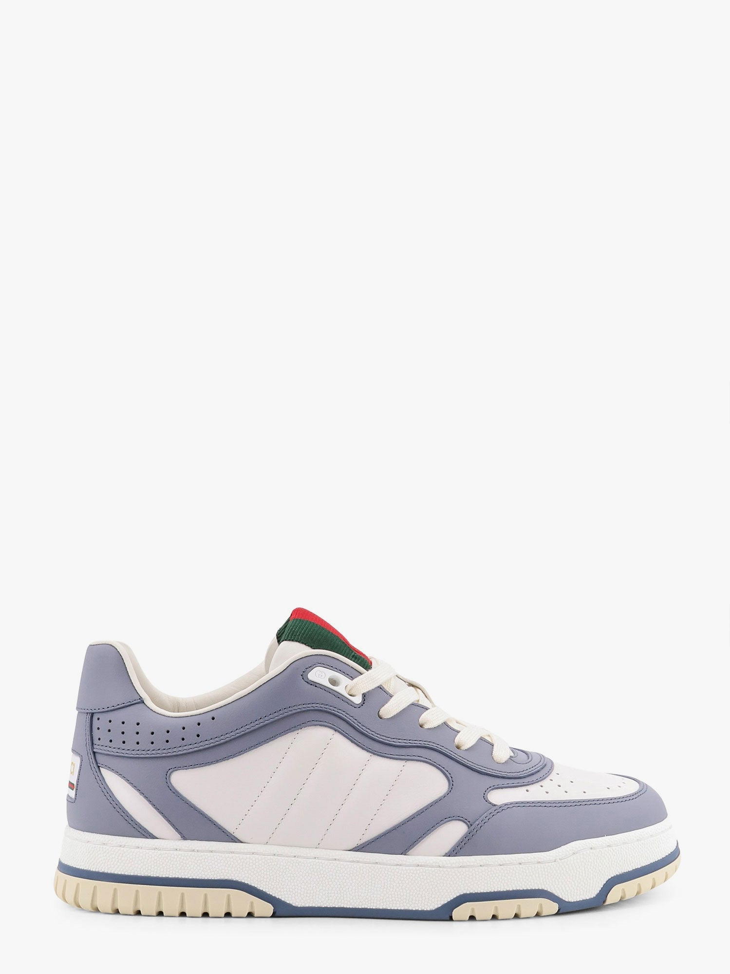 Gucci Men Re-Web Leather Sneakers - 1