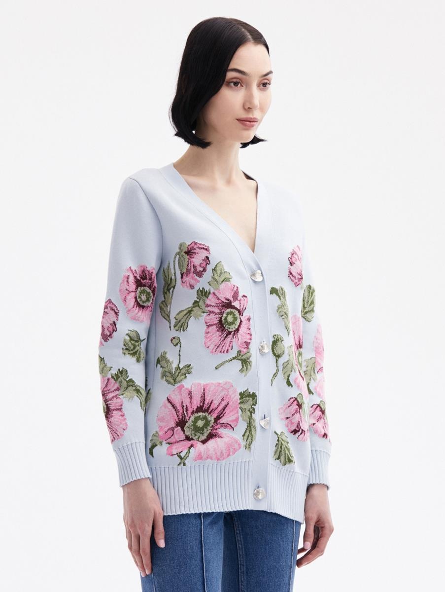 POPPY JACQUARD CARDIGAN - 4