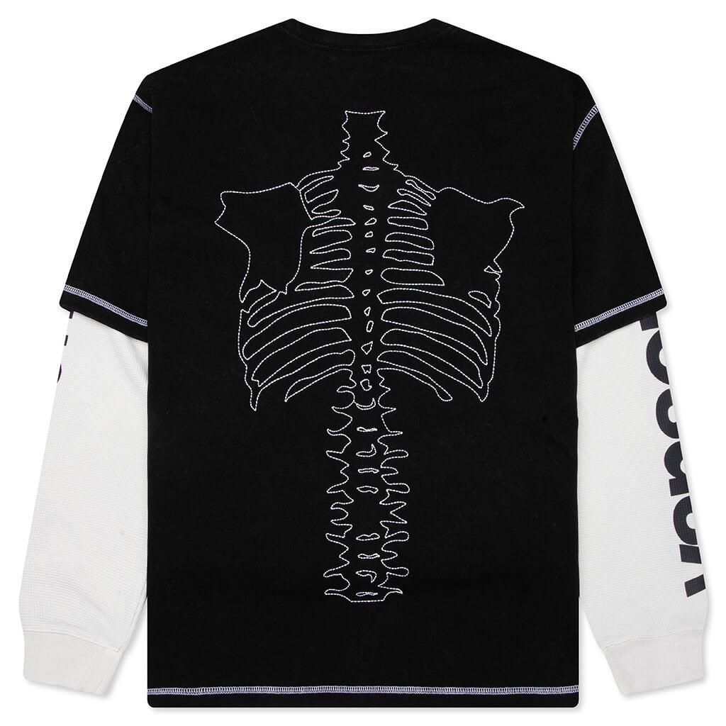 VANSON BONES WAFFLE T-SHIRT - BLACK - 2