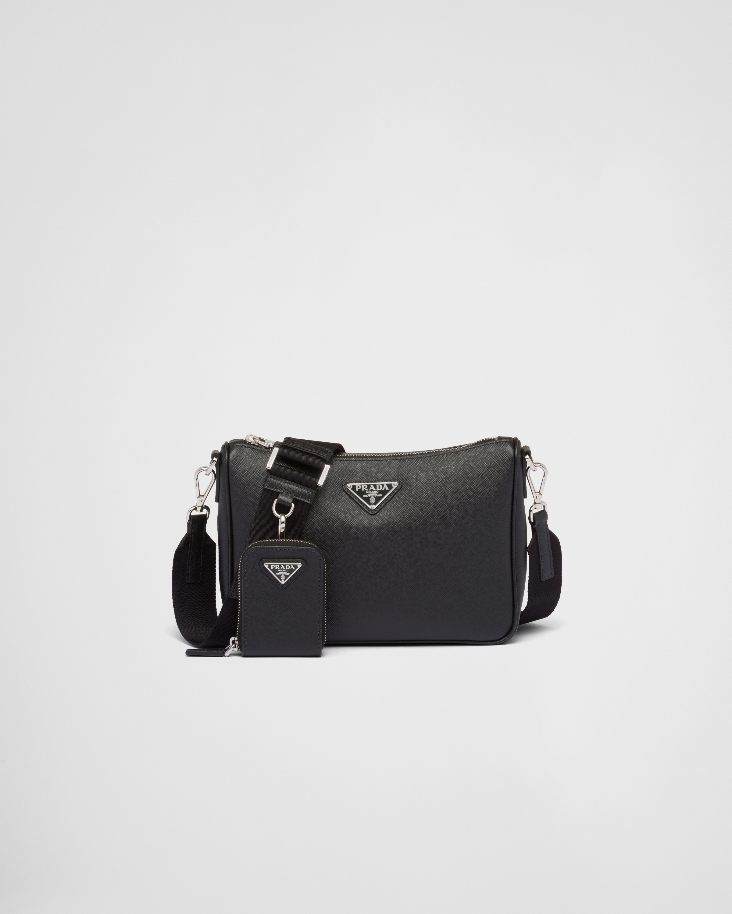 Saffiano-leather shoulder bag - 1