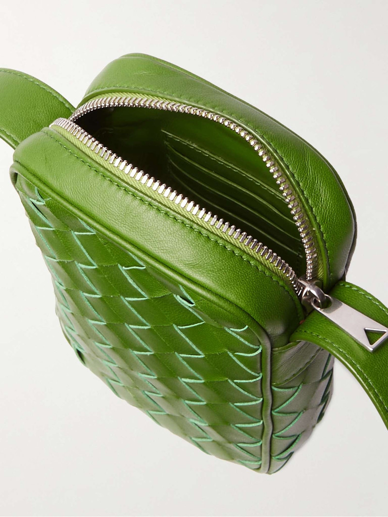 Intrecciato Leather Phone Pouch 3
