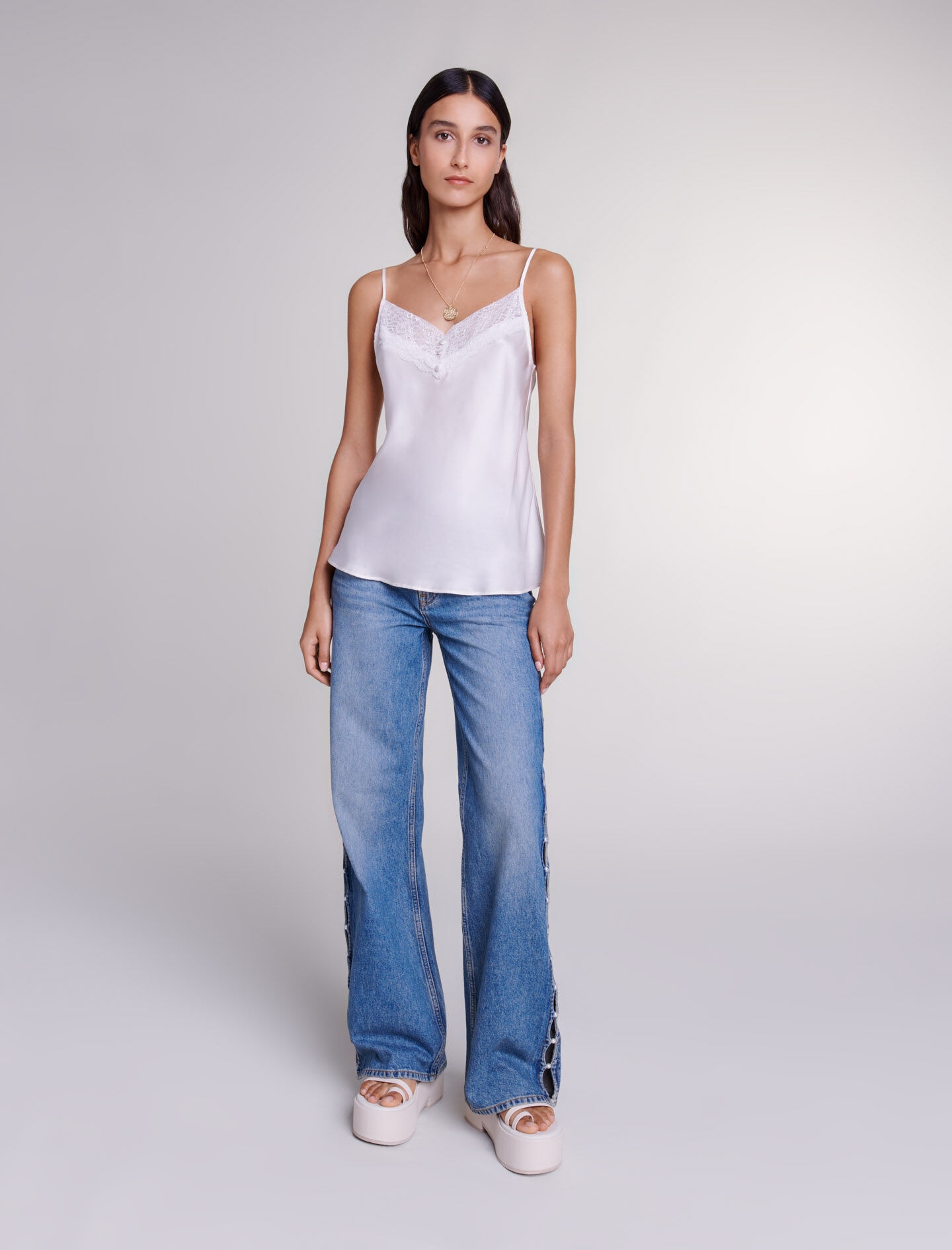 Faded wide-leg jeans - 9