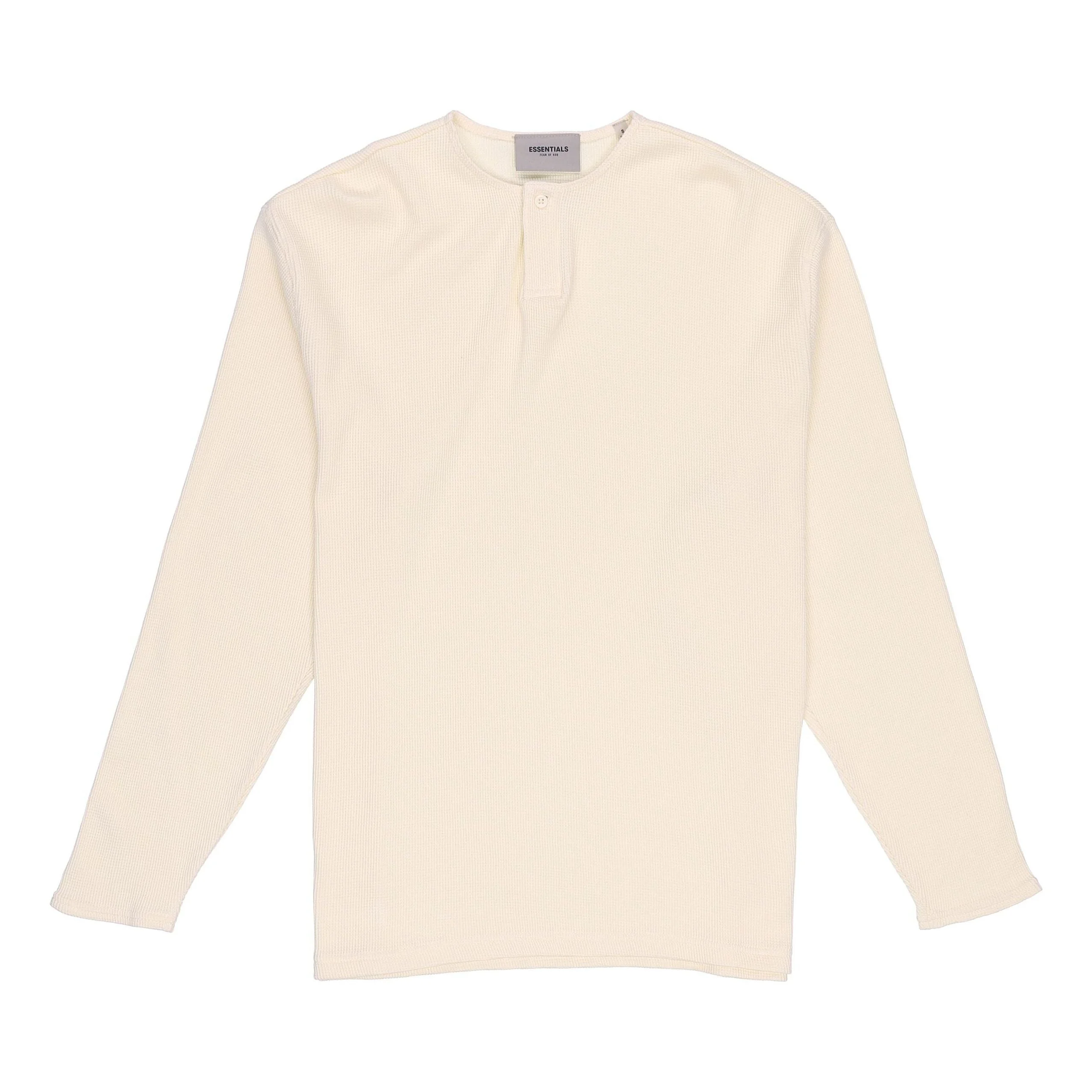 Fear of God Essentials FW20 Thermal Long Sleeve Henley Tee 'Cream' FOG-FW20-170 - 1