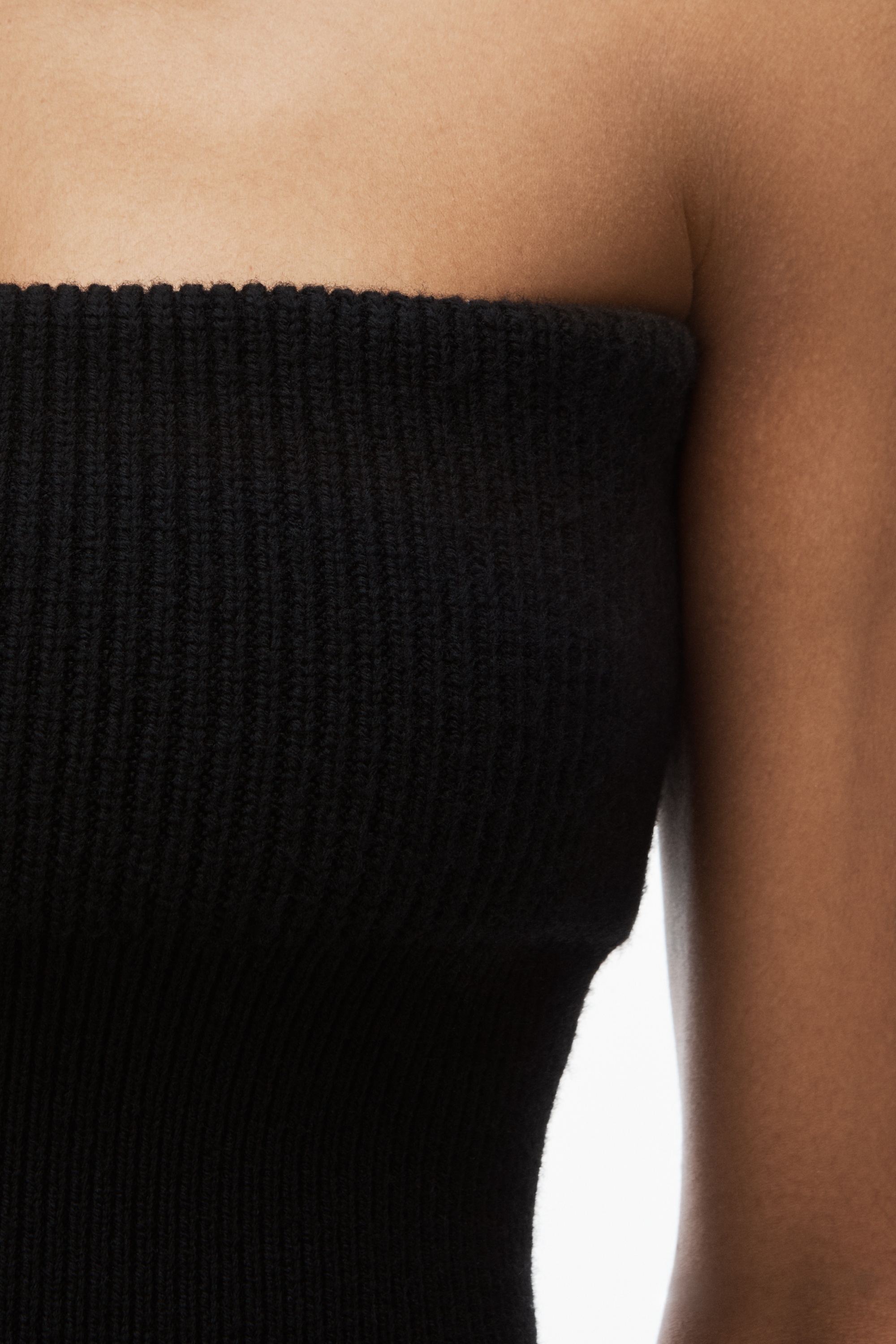 merino wool ribbed tube top - 5