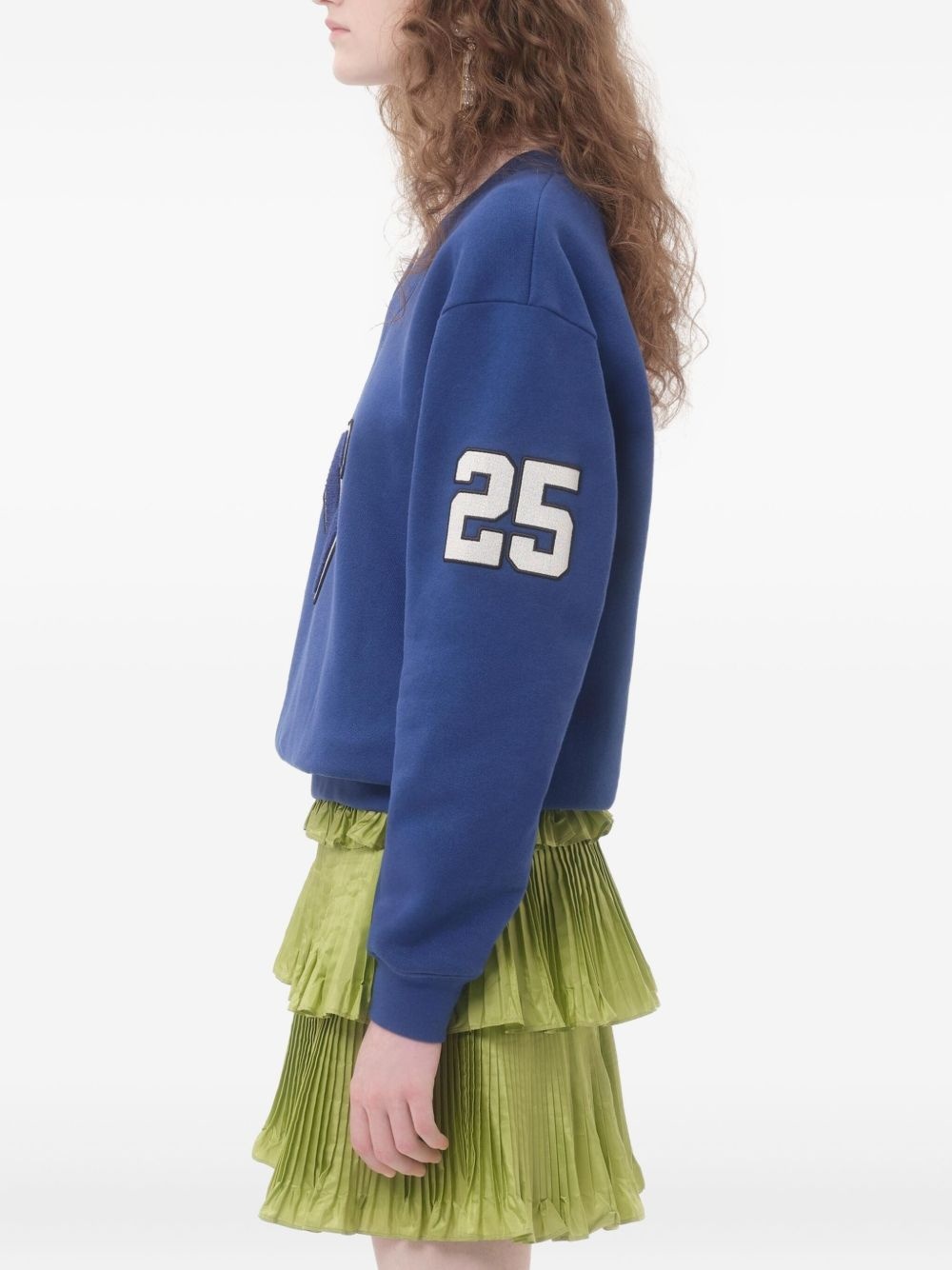 embroidered cotton sweatshirt - 4