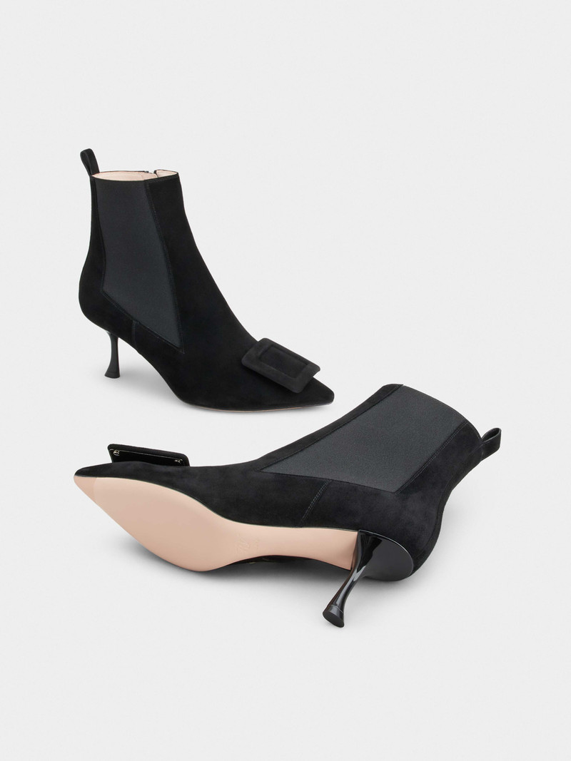 Viv' in The City Booties in Suede 6