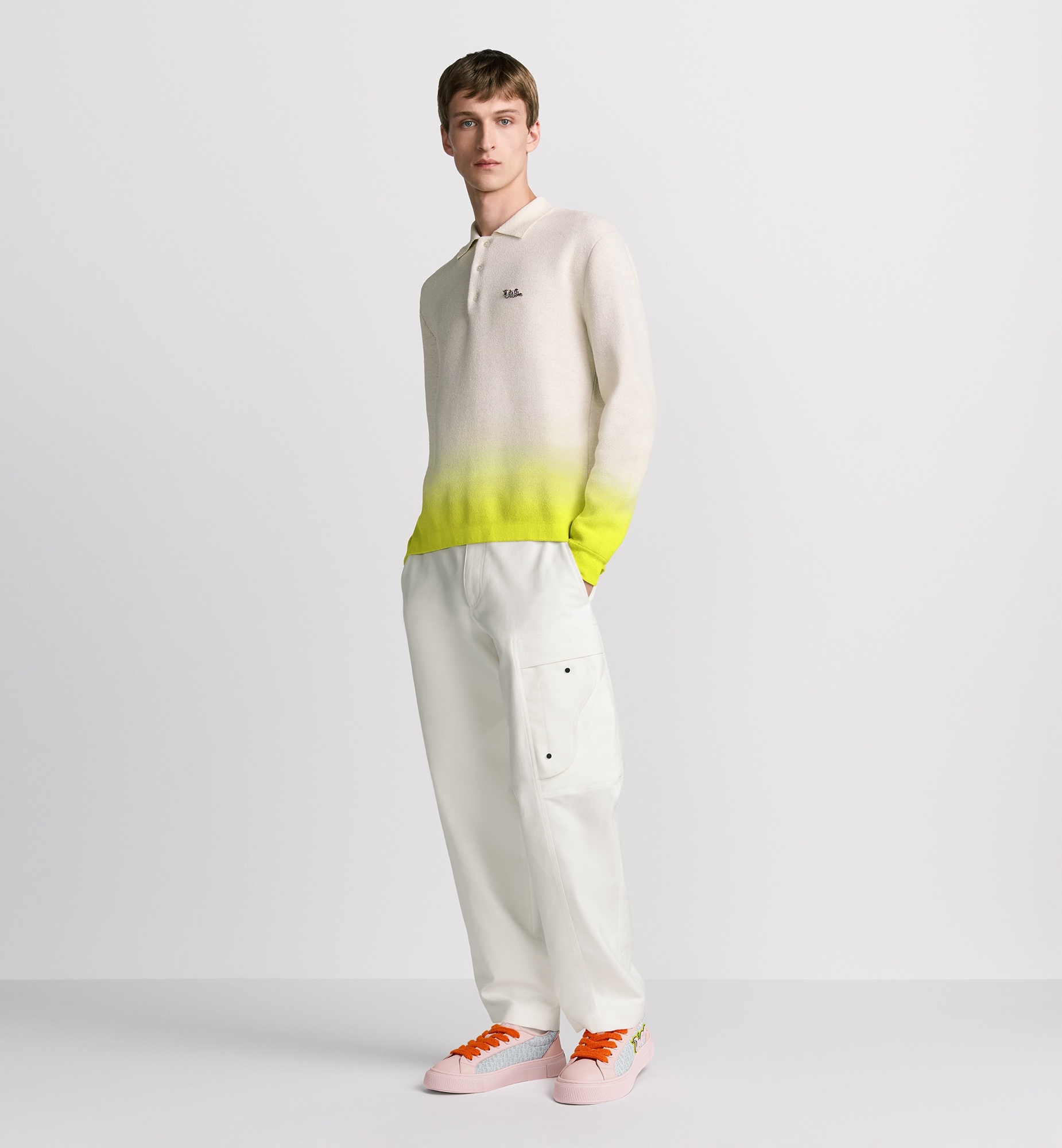 DIOR AND KAWS Long-Sleeved Polo Shirt - 3