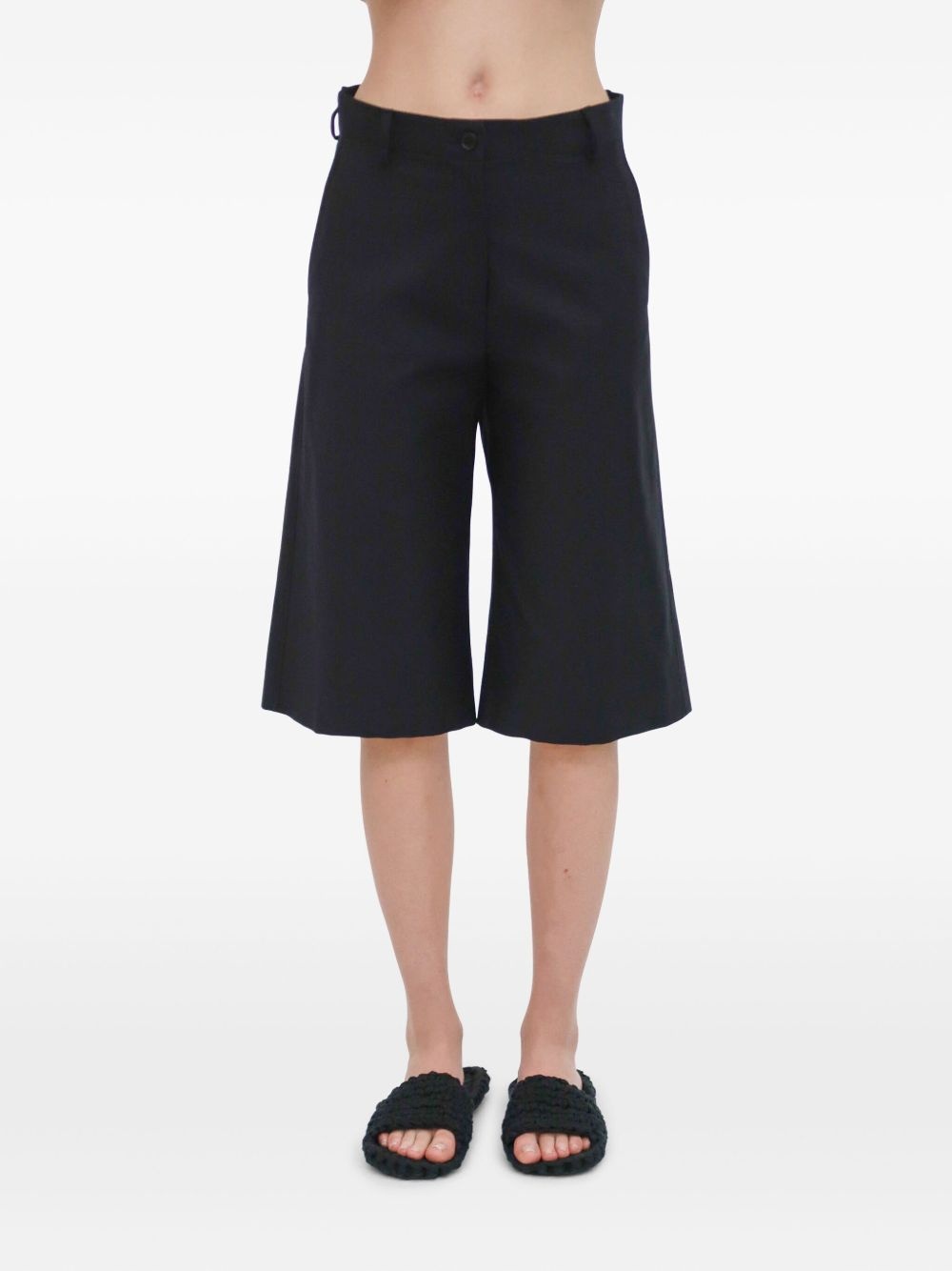 wide-leg bermuda shorts - 6