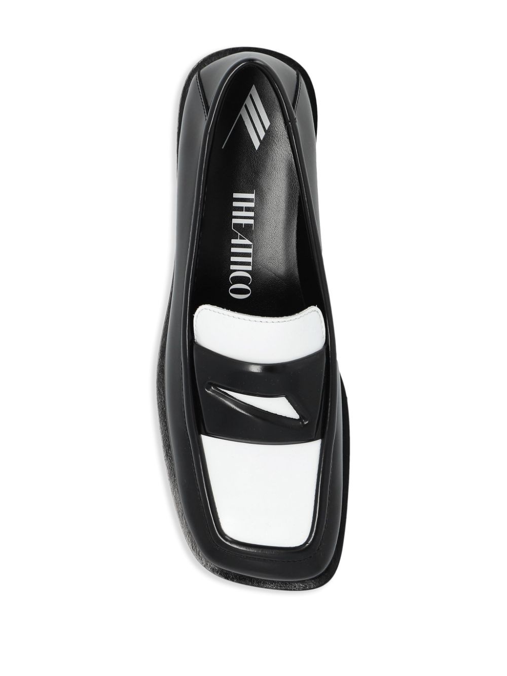Amanda two-tone leather loafers - 4