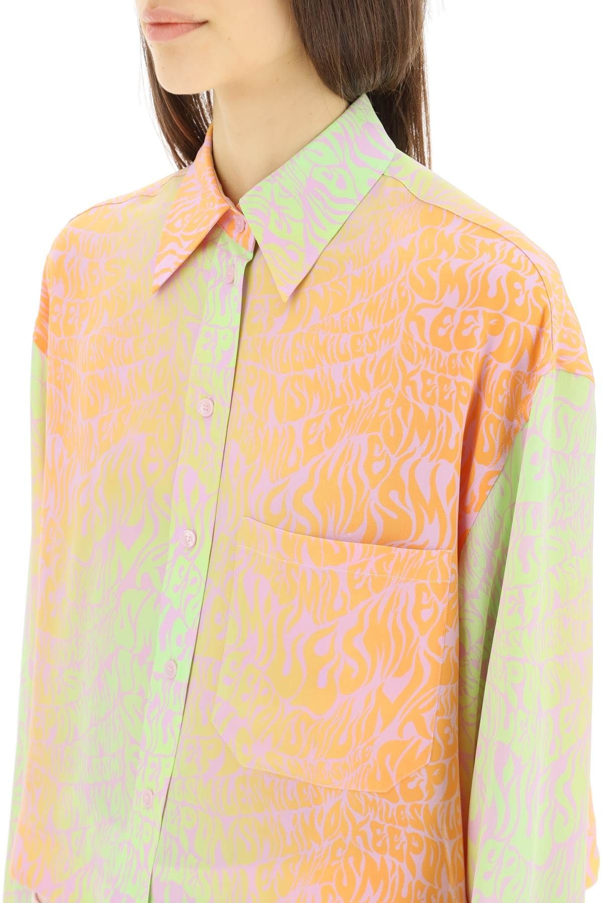 PRINTED SILK SHIRT - 5