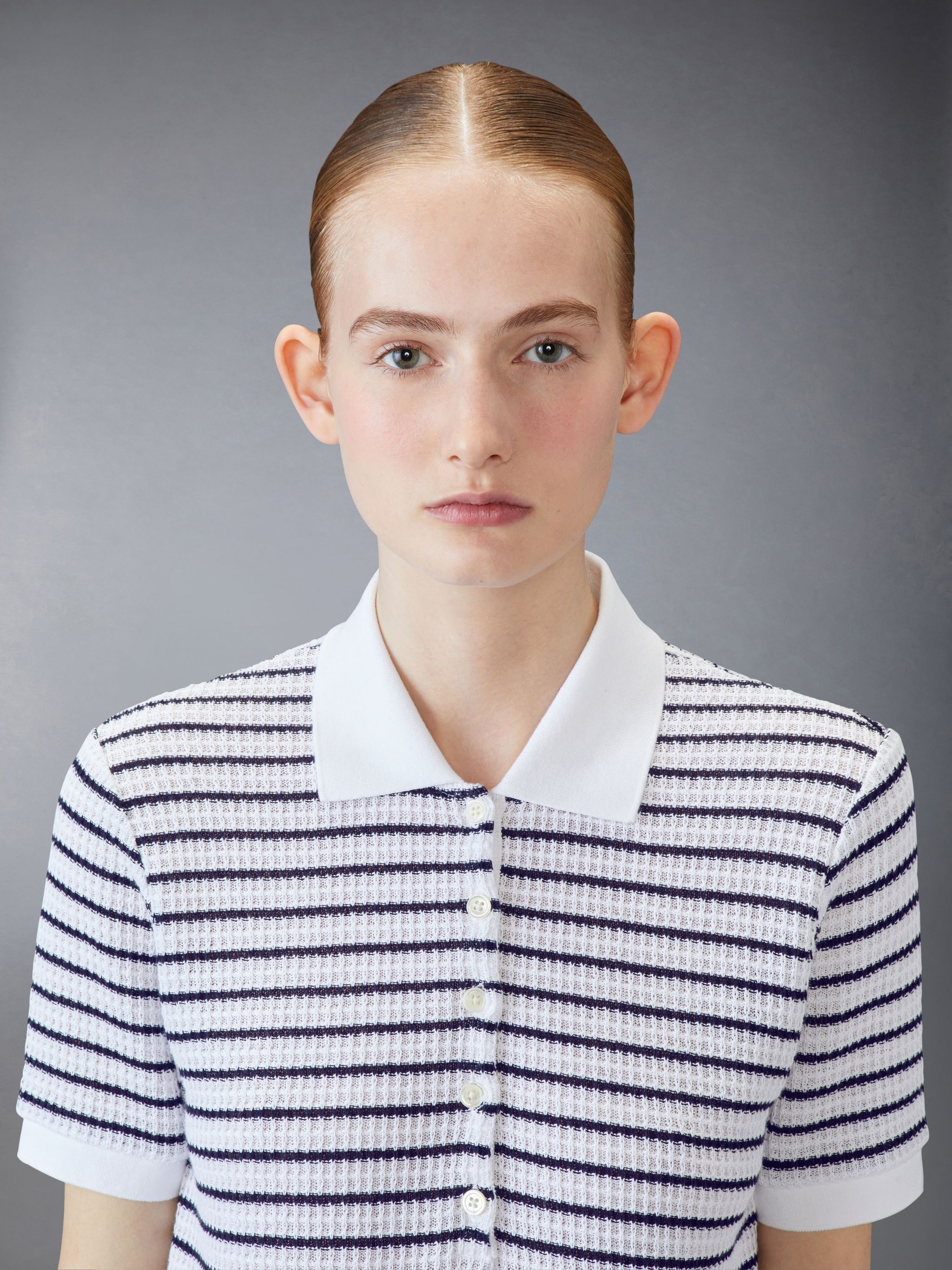 TEXTURED COTTON POLO - 4