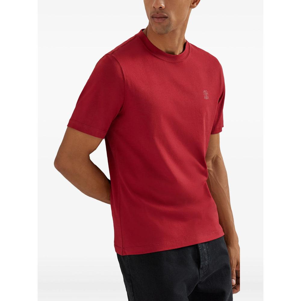 Brunello Cucinelli Red T-Shirts & Vests - T-Shirts Men - 5