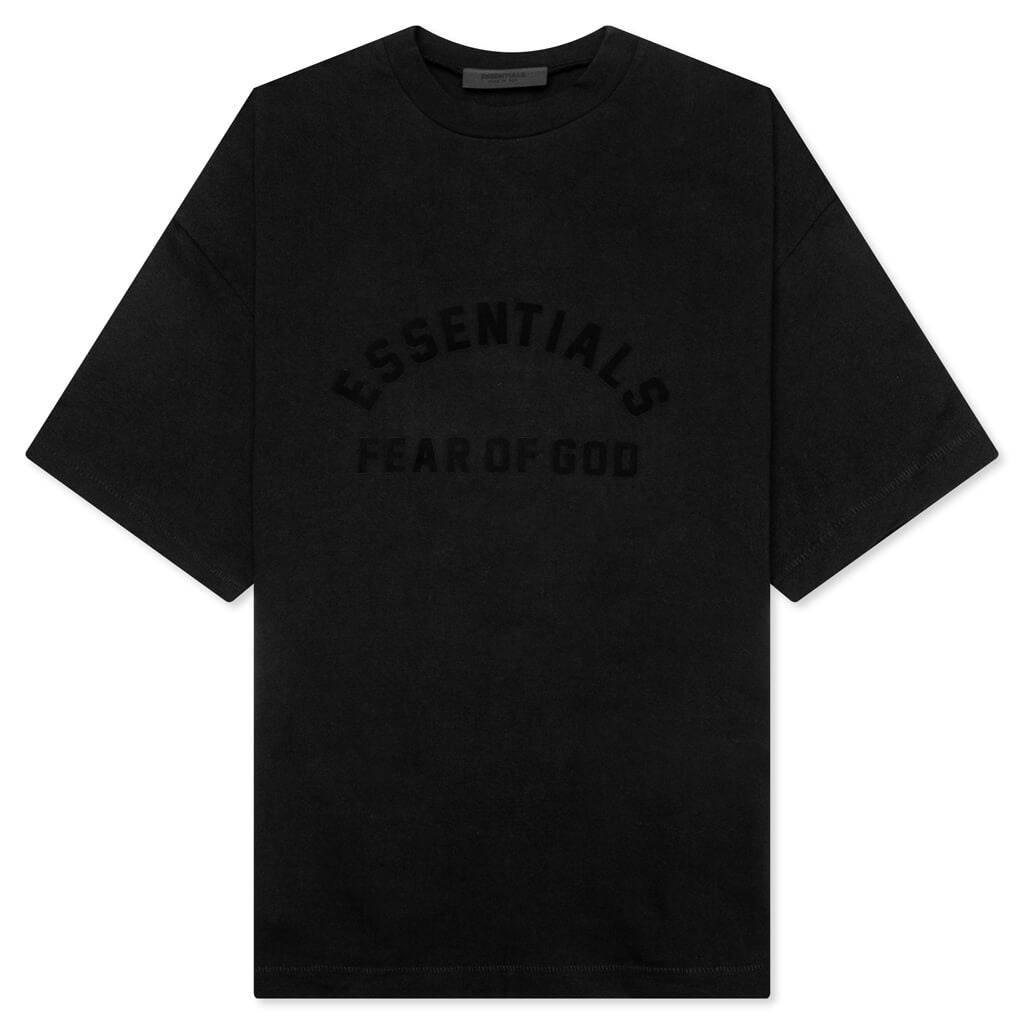 ESSENTIALS HEAVY S/S TEE - BLACK - 1