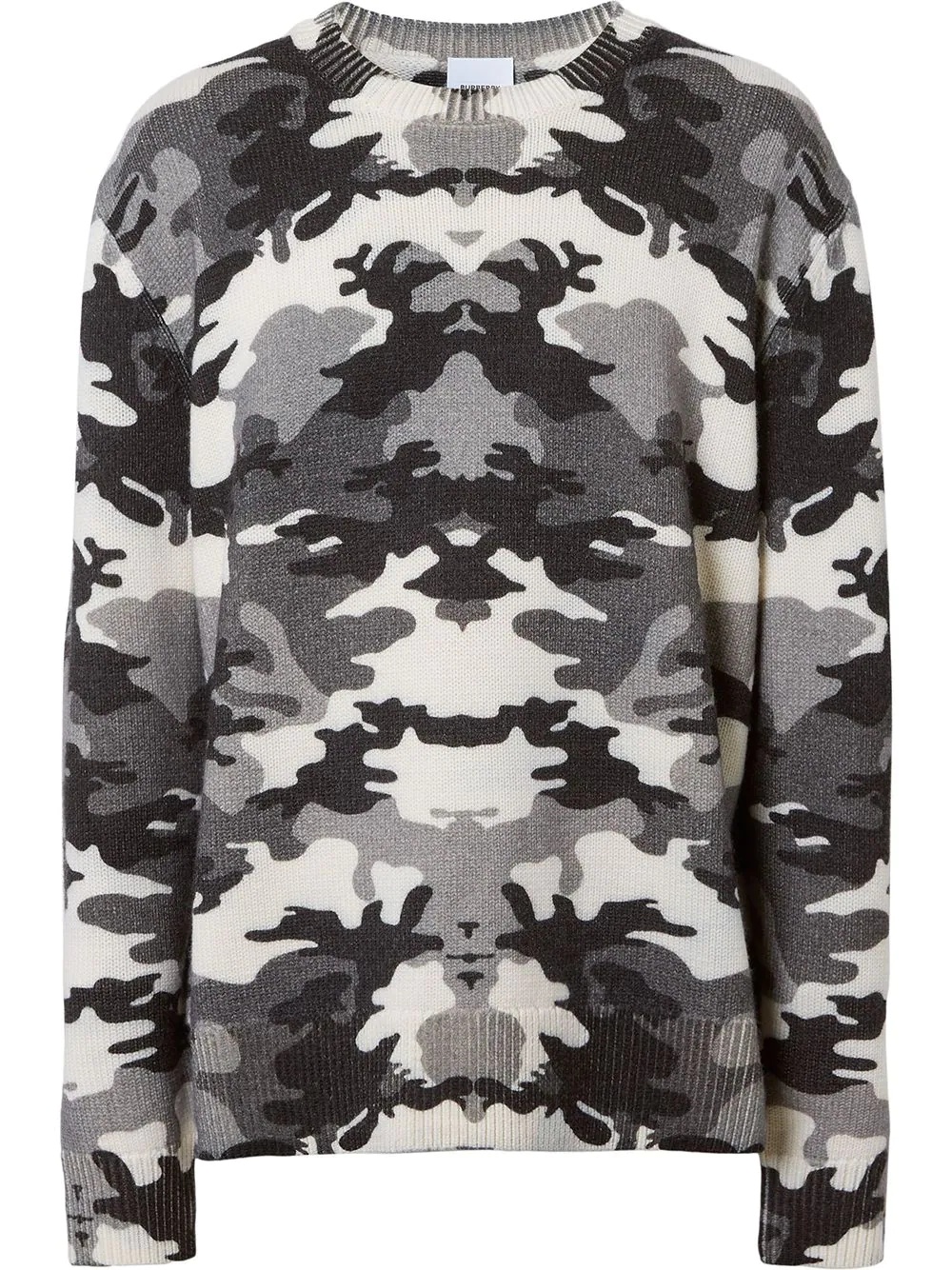 camouflage-print knit jumper - 1