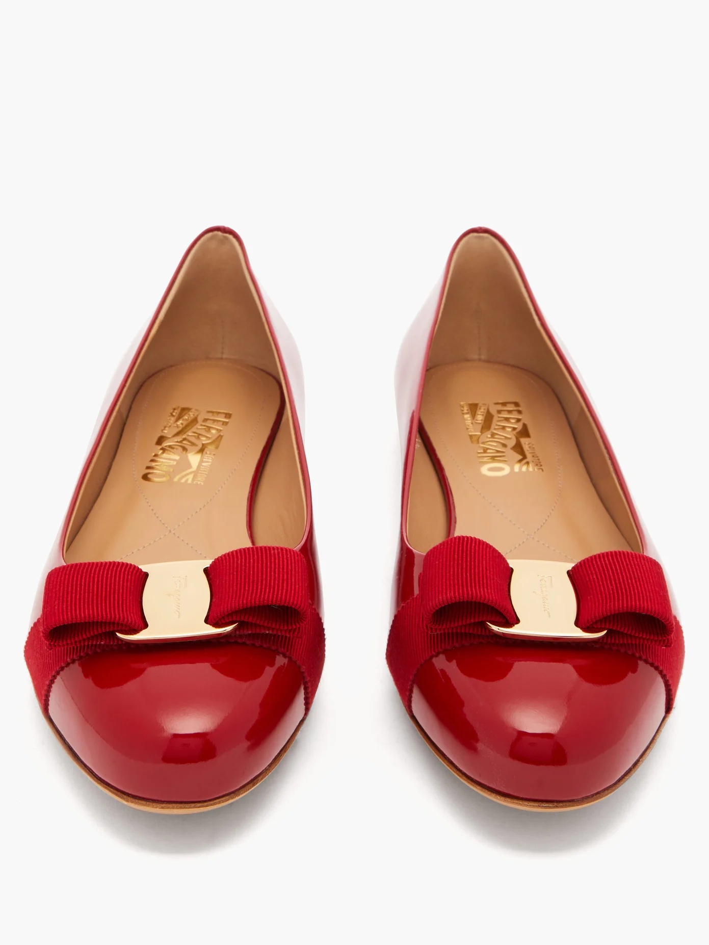 Varina patent-leather ballet flats - 5