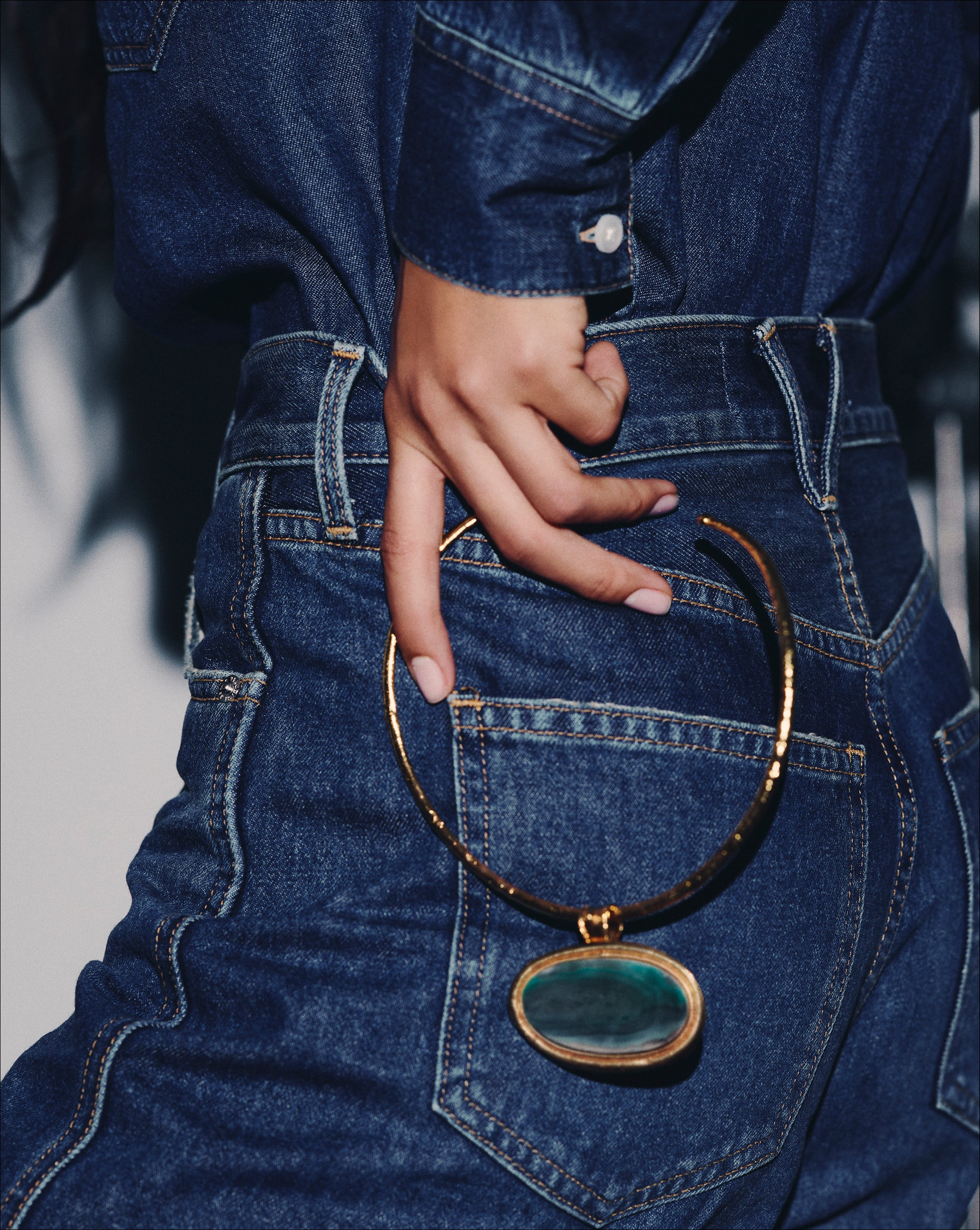 DAKOTA GREEN AGATE NECKLACE - 5