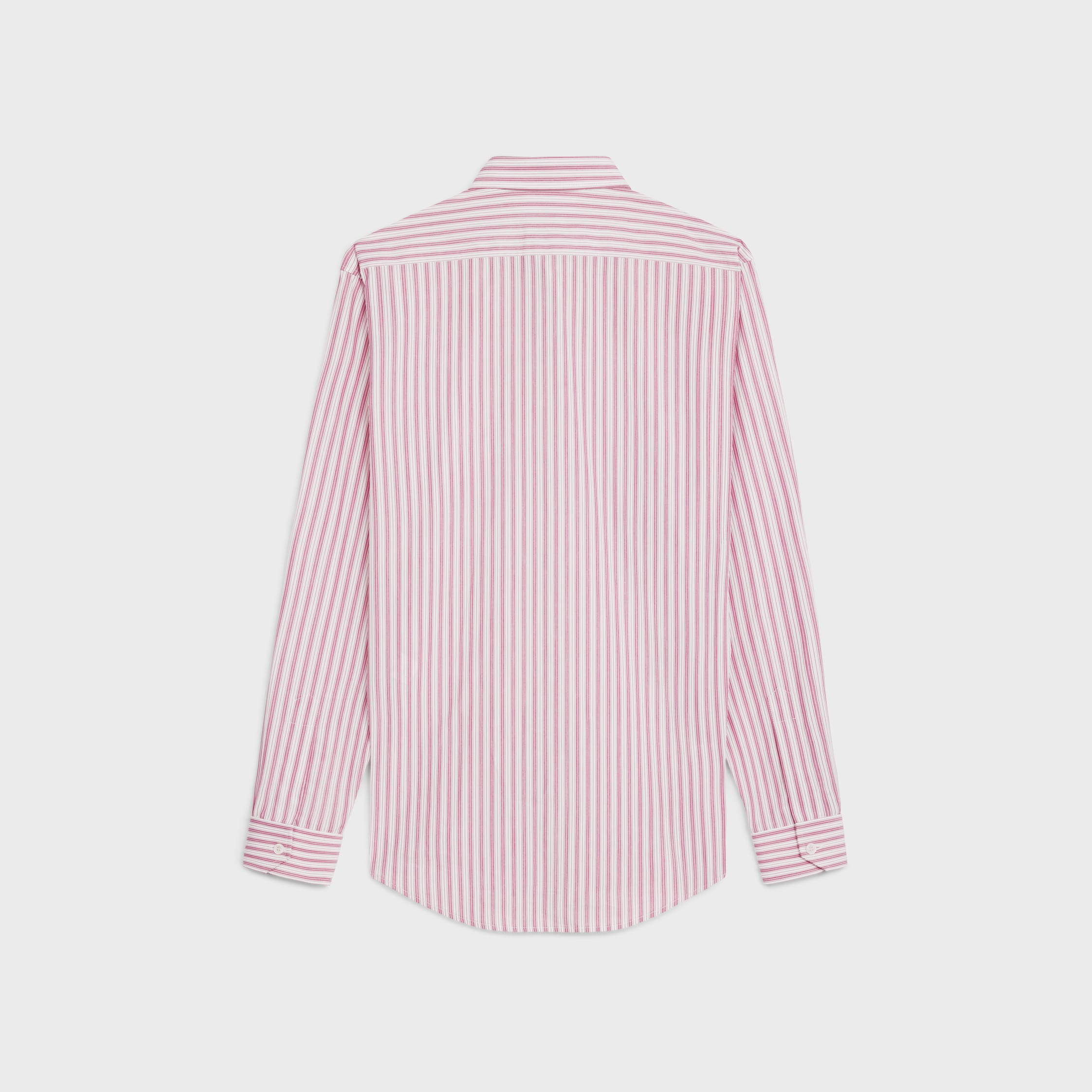 loose shirt in striped cotton poplin - 2