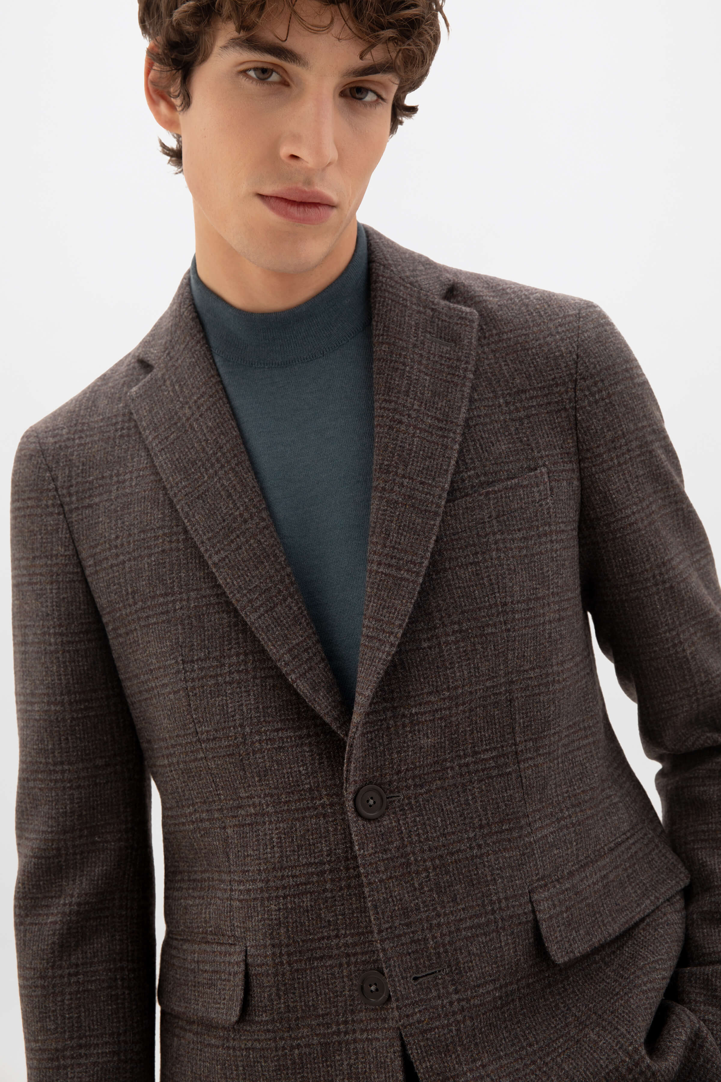 Glen Check Tweed Jacket - 4
