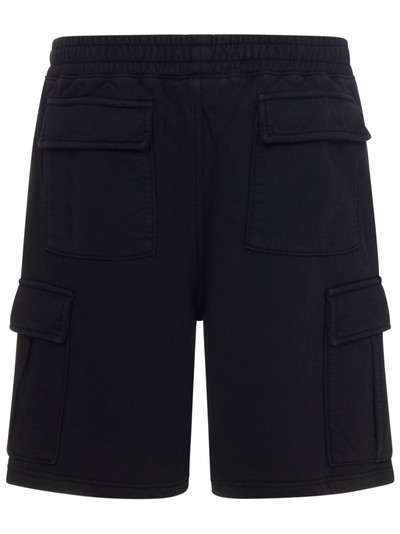 Stüssy Sports cargo shorts in black cotton with contrasting logo embroidery on the left leg. outlook