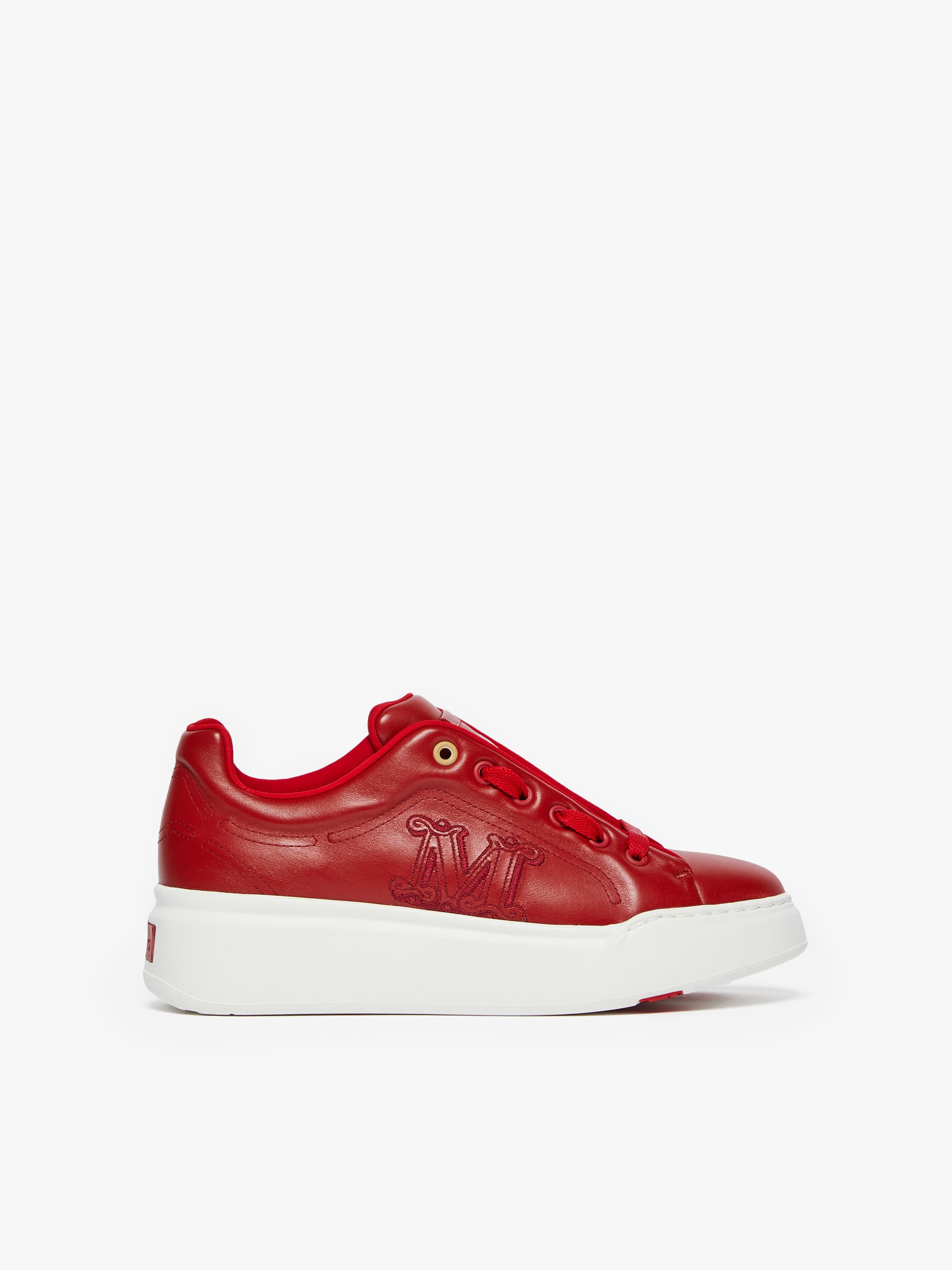 MAXICNY Leather sneakers with embroidery - 1