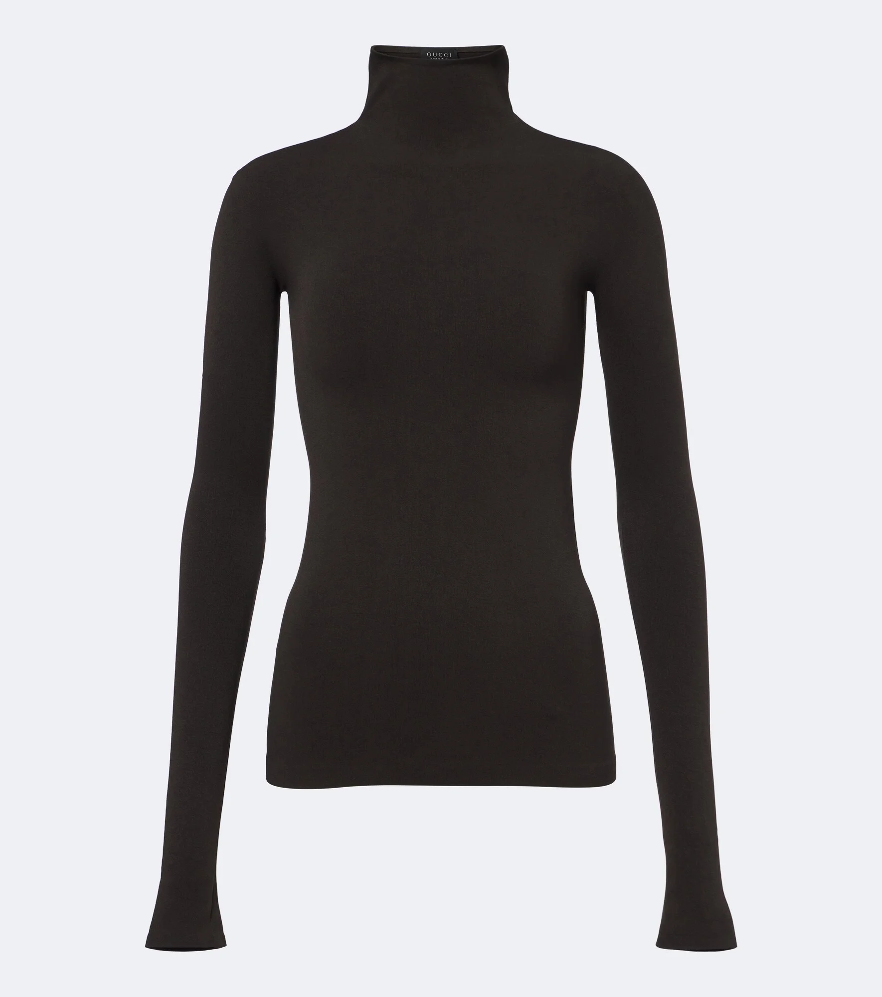 Jersey turtleneck top - 1