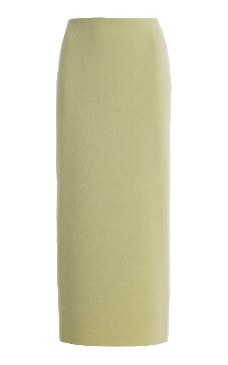 Exclusive Cassidy Wool Maxi Skirt green 1