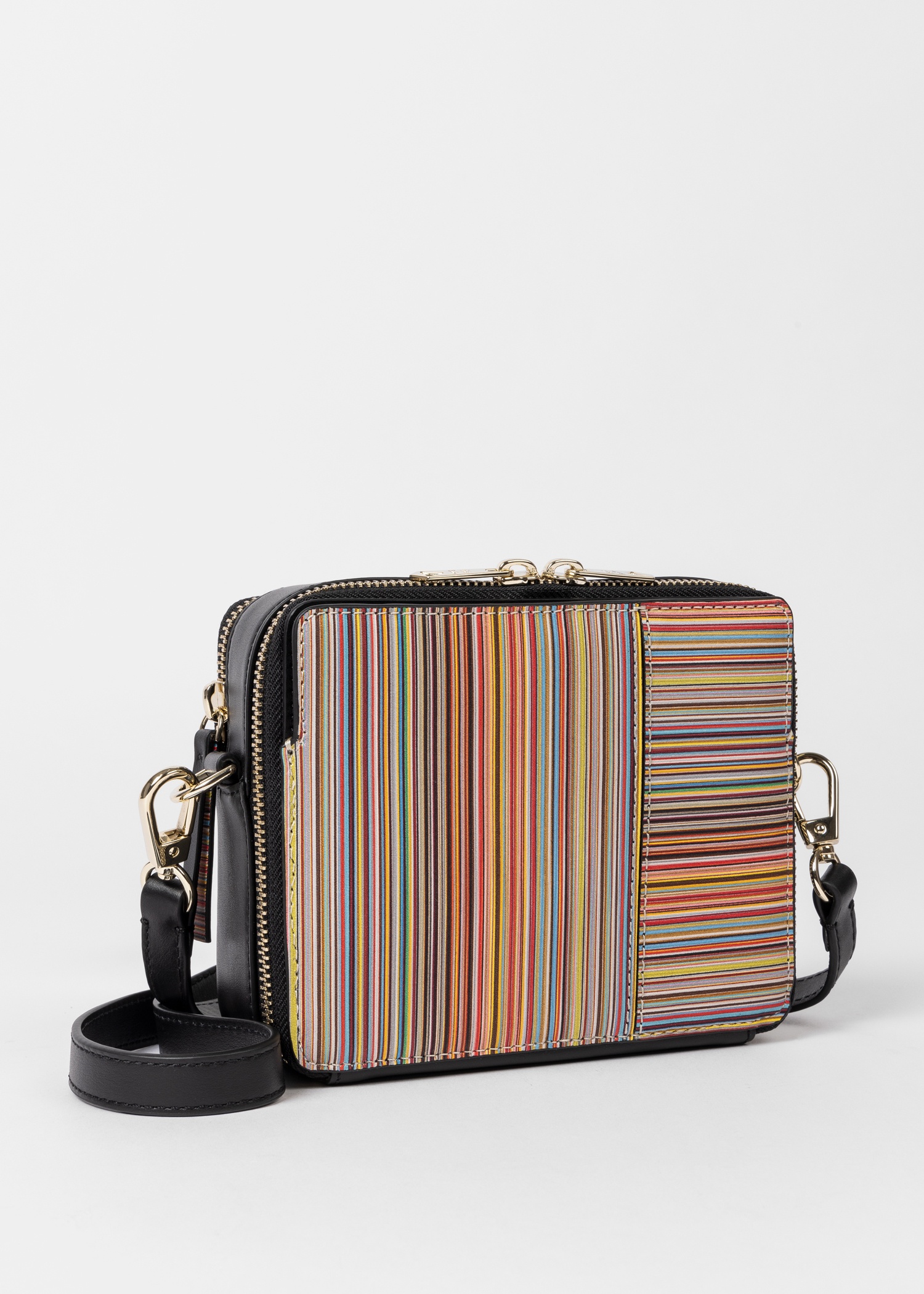 Leather 'Signature Stripe' Cross-Body Bag - 3