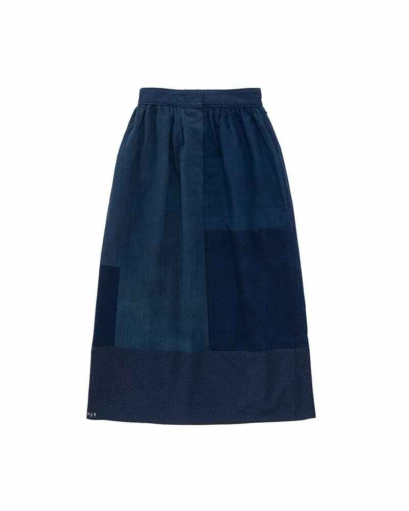 MAXI SKIRT KOFU (N.D.) INDIGO - 4