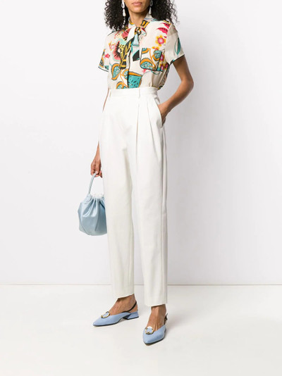 REDValentino high-waisted tapered trousers outlook