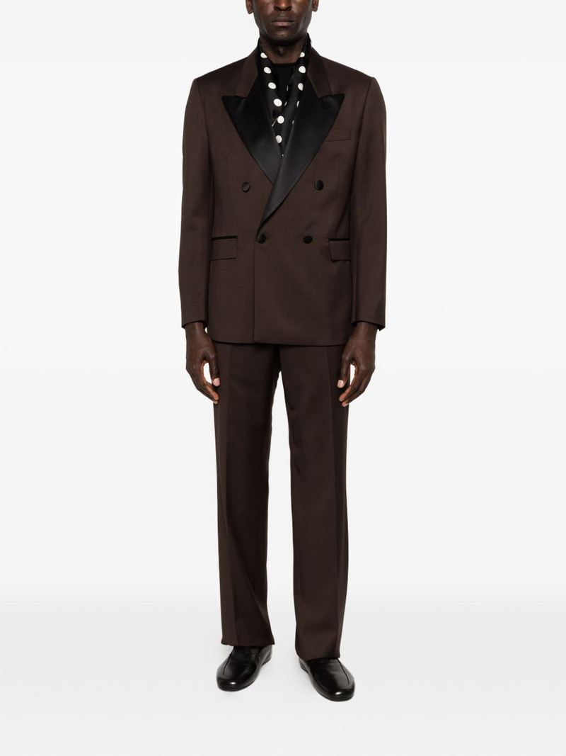 LARDINI double-breasted peaked-lapel suit outlook