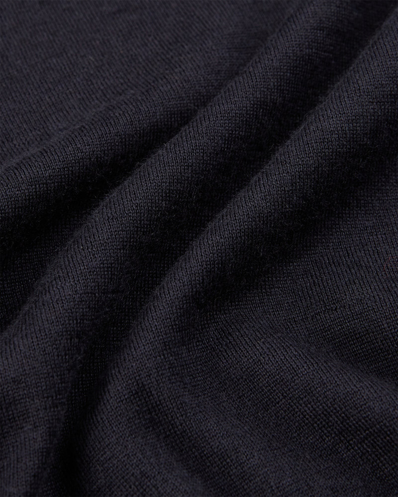 Regular fit crewneck sweater in cashmere and silk 7
